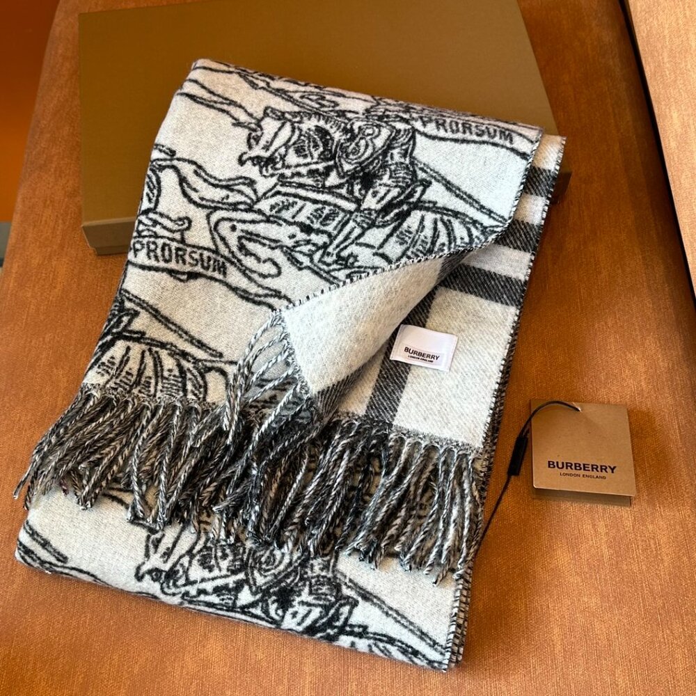Burberry Knight Double-Sided Shawl